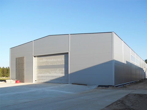 GI roof for warehouse